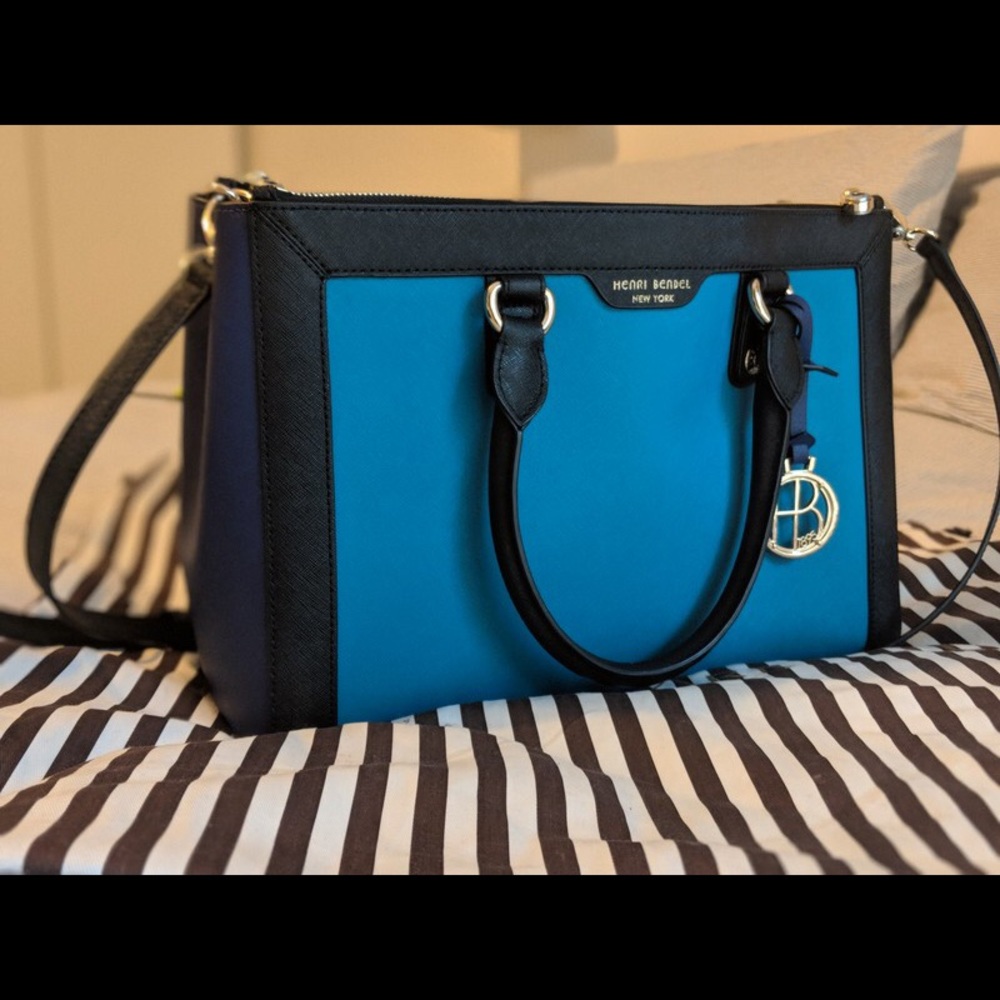 SOLD!! Henri Bendel West 57th Carryall Satchel - Picture 1 of 8